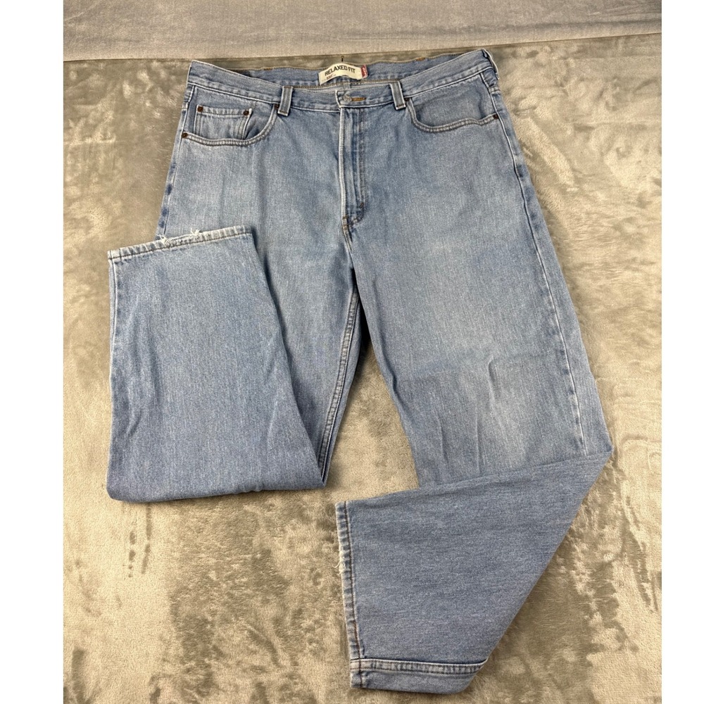 Levi's Jeans Mens 40x30 550 Relaxed Fit Light Wash Blue Denim EUC